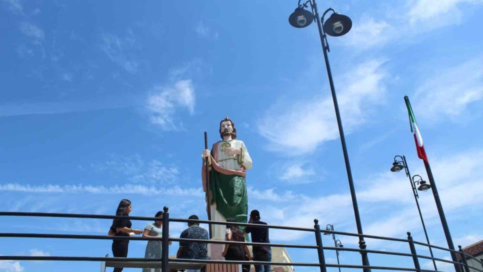 San Judas gigante en Badiraguato espera a 20 mil creyentes el día de su santo