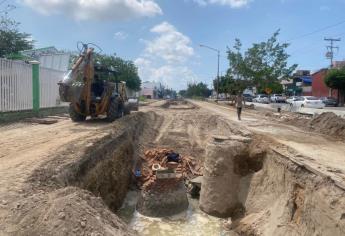 Cierran avenida Río Piaxtla en Mazatlán por rehabilitación de drenaje