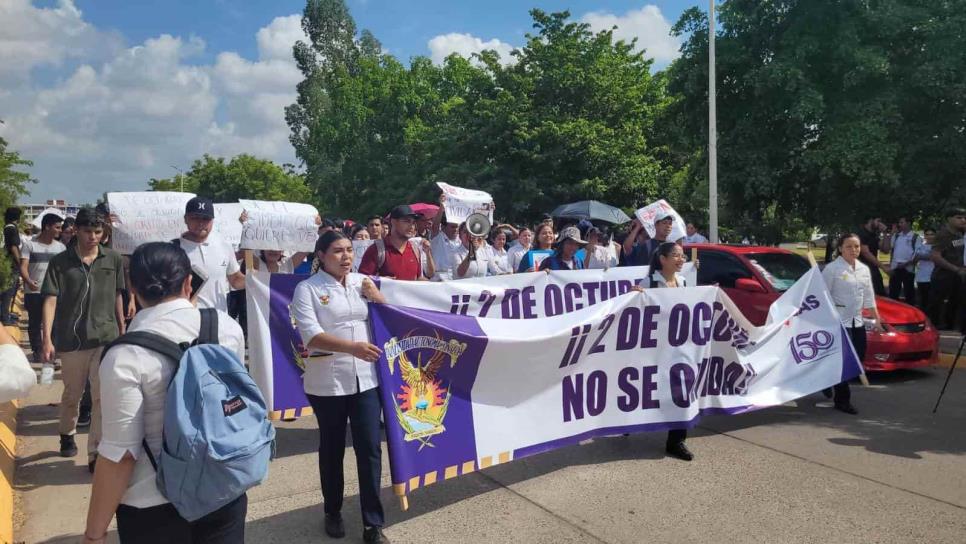 La UAS recuerda el 2 de octubre recriminando la actual persecución política