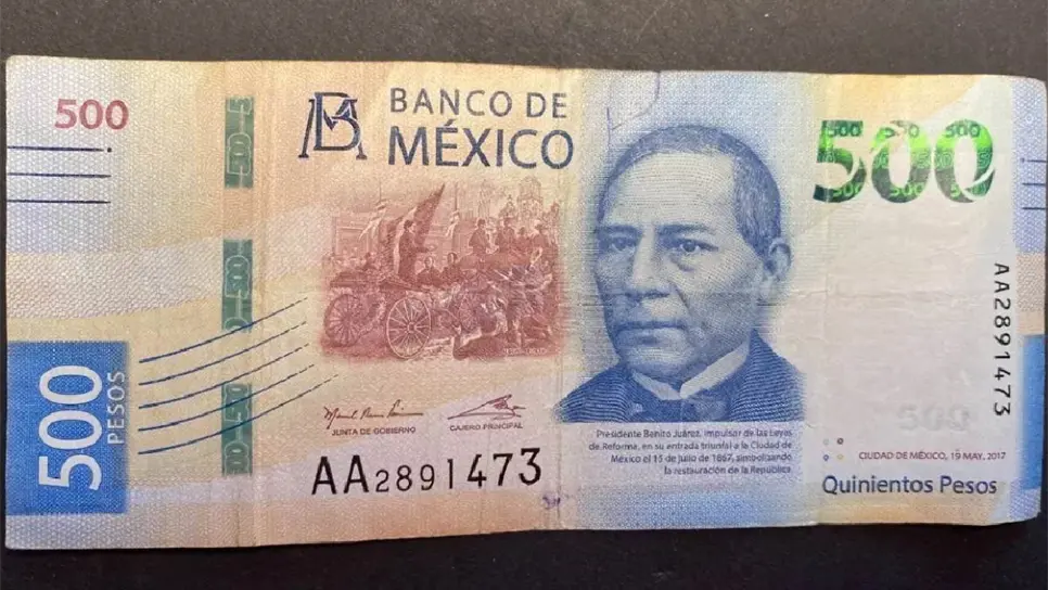 Ofrecen miles de pesos por este billete de 500. | FOTO: Mercado Libre.