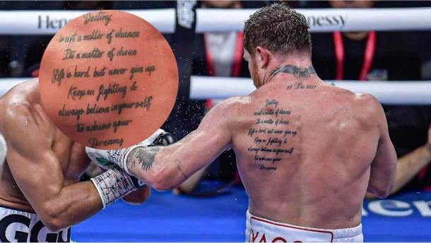 Saúl «El Canelo» Álvarez: ¿qué dice el tatuaje que tiene el boxeador en la espalda?