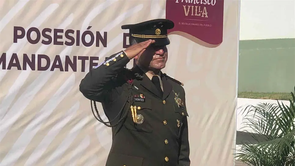 Porfirio Fuentes Vélez, nuevo Comandante de la Novena Zona Militar. FOTO: Brandon Sainz.