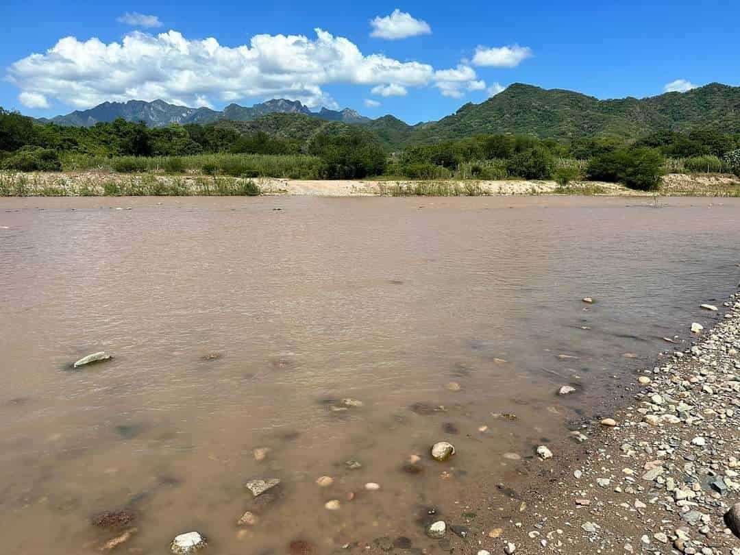 Los jales que se derramaron al río pone en riesgo de contaminación a Sanalona.