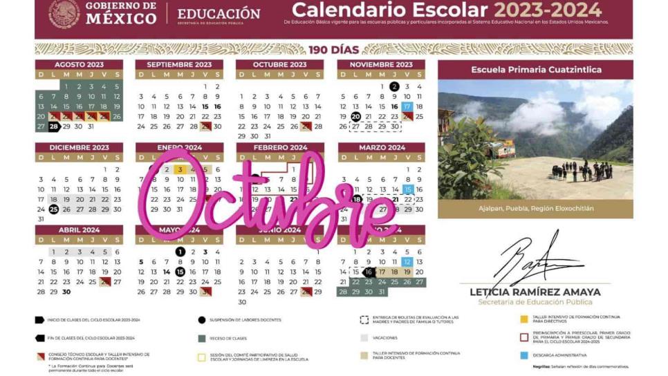 SEP 2023: ¿Cuándo NO habrá clases en octubre?