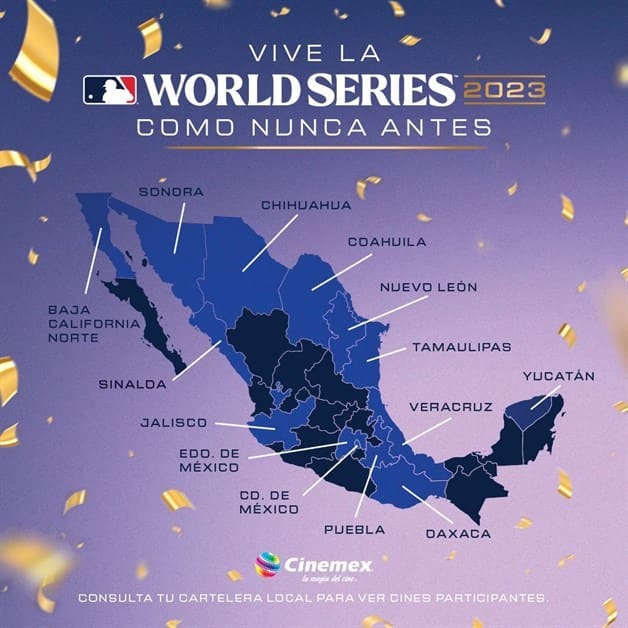 MLB proyectará la Serie Mundial 2023 en Cinemex Luz Noticias