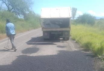 Ayuntamiento de El Fuerte rehabilita carretera de Tetaroba