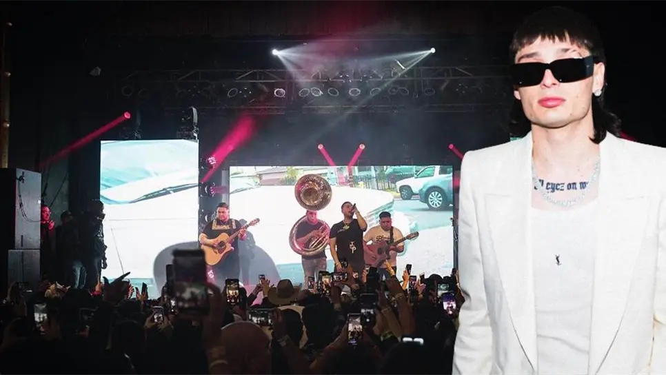 FOTO: Cancelan concierto de Peso Pluma y Fuerza Regida.