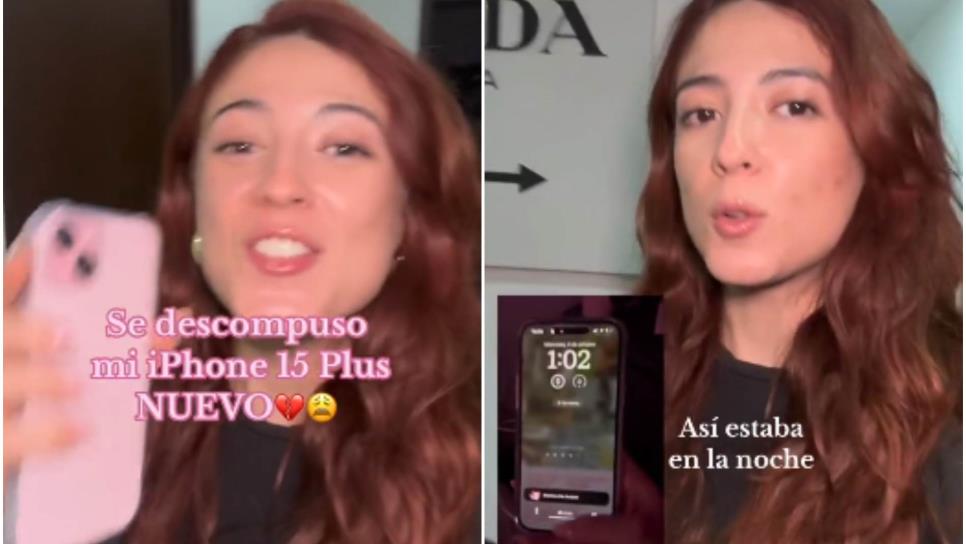 Tiktoker cuenta que su iPhone 15 ya no funciona: ‘Me duró menos que mi ex’ | VIDEO