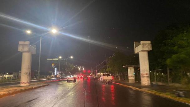 Se cumple el pronóstico de lluvias para Culiacán la noche de este sábado