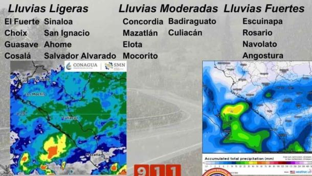 «Lidia» dejará lluvias en la noche-madrugada en todo Sinaloa