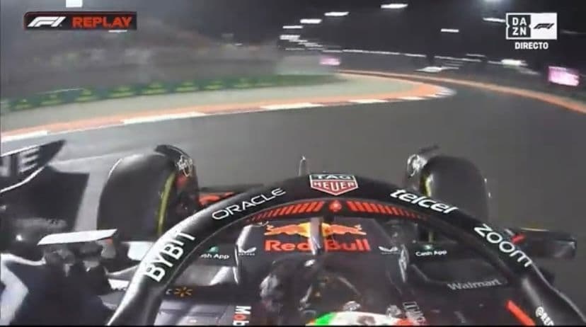 El mexicano salió de la carrera en la vuelta 11. FOTO: Formula 1