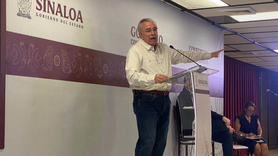 Gobernador de Sinaloa participará en la conferencia de AMLO