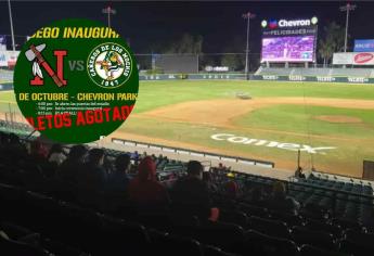 Cañeros de Los Mochis: En menos de dos horas se agotan boletos para el juego inaugural