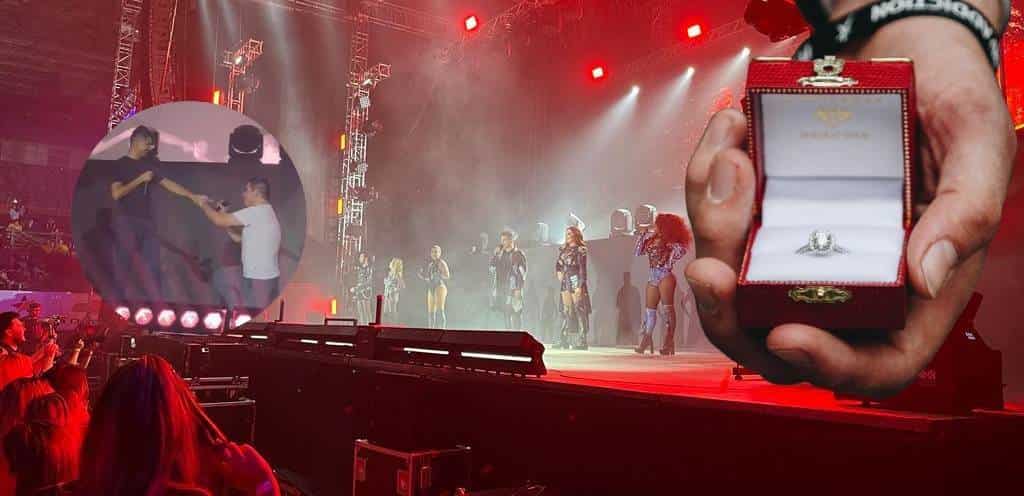 FOTO: Propuesta de matrimonio en concierto de OV7 de Los Mochis.