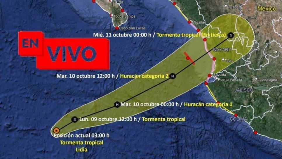 Tormenta tropical Lidia sigue la trayectoria en vivo y últimas
