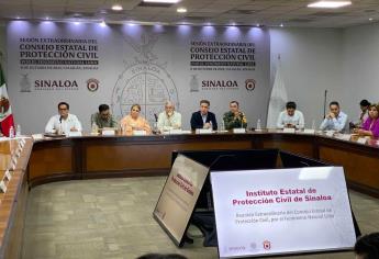 Gobierno de Sinaloa, en sesión permanente de Protección Civil por «Lidia»