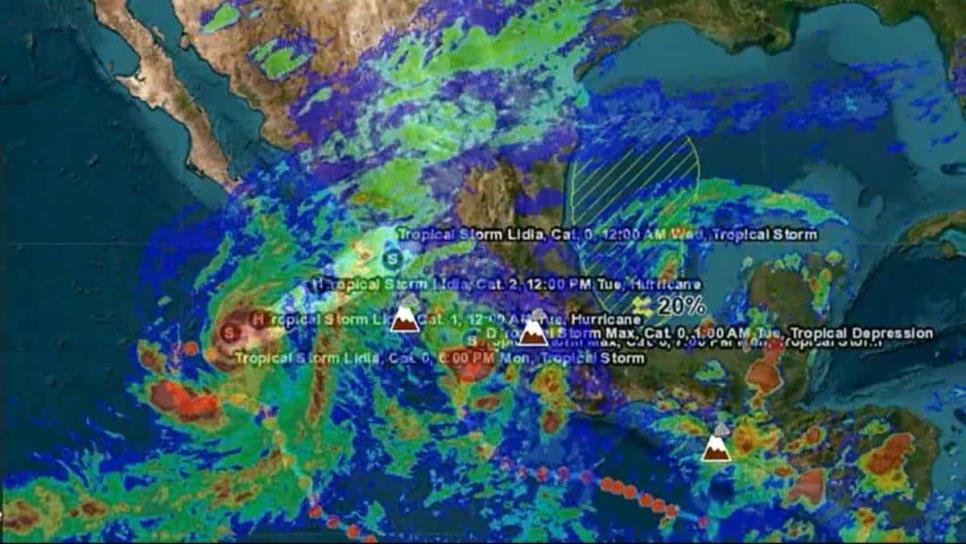 Hoy se espera el día más potente de «Lidia»; lluvias torrenciales y vientos de hasta 165 km/h