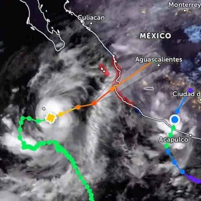 «Lidia» se intensifica a huracán categoría 3