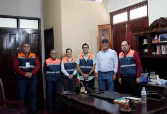 Alcalde Gildardo Leyva se reúne con nuevo titular de Coepriss