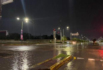 Por «Lidia», Culiacán y Navolato amanecen con fuertes lluvias este martes
