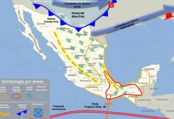 Frente frío 6 llegará este sábado, 14 de octubre y afectará a estos estados