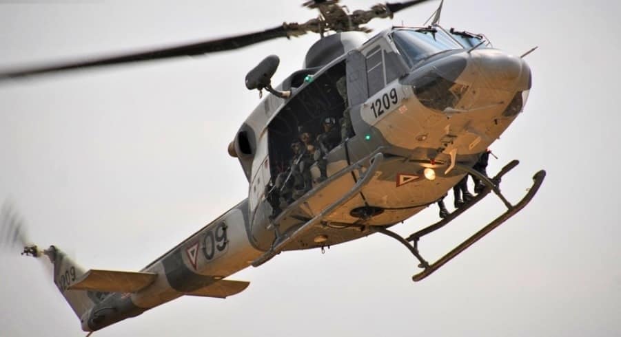Helicóptero Bell 412, era de los más seguros de la Sedena. FOTO: Facebook