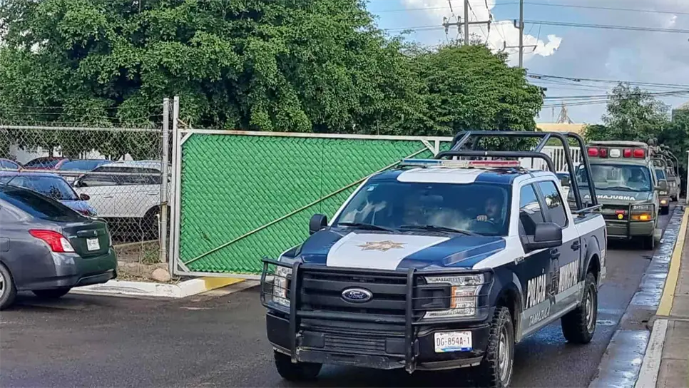 El operativo donde arribaron los militares.