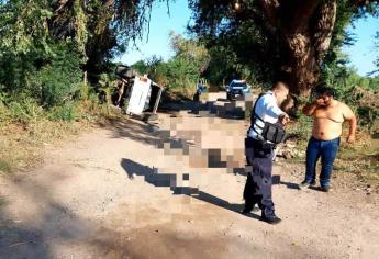 Muere joven tras volcar en la ribera del río Sinaloa, en Guasave 