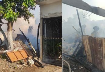 Se incendia casa de lámina en la colonia Mundialista de Mazatlán