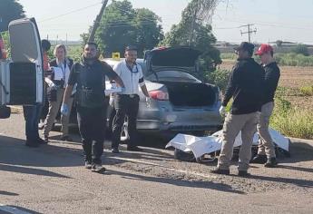 Localizan una persona sin vida en la cajuela de un vehículo en Campo Morelia, Culiacán