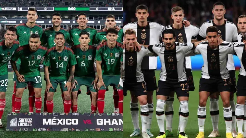 Ambos clubes buscarán cerrar con dos victorias la fecha FIFA. FOTO: Twitter @MiSelecciónMX / Selección Alemana de Futbol