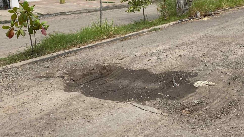 San Joaquín, la colonia con mayor cantidad de baches en Mazatlán