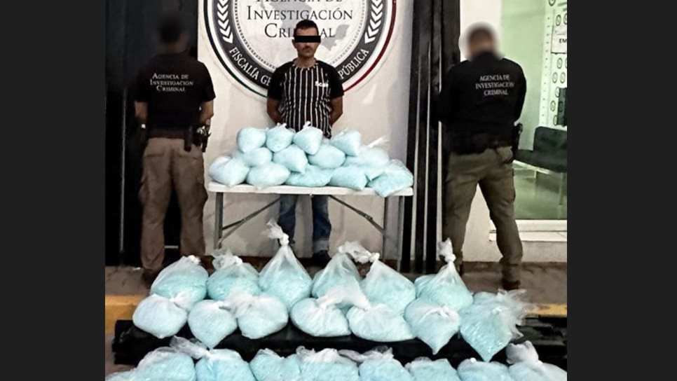 Tras las rejas el detenido en El Carrizo con 2.6 millones de pastillas fentanilo