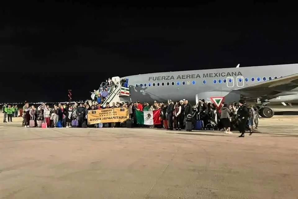 Termina repatriación de mexicanos en Israel; 721 connacionales fueron rescatados. | FOTO: Twitter.