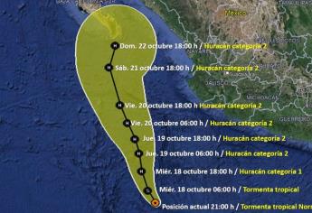 «Norma» se fortalece; se espera que mañana sea huracán categoría 1