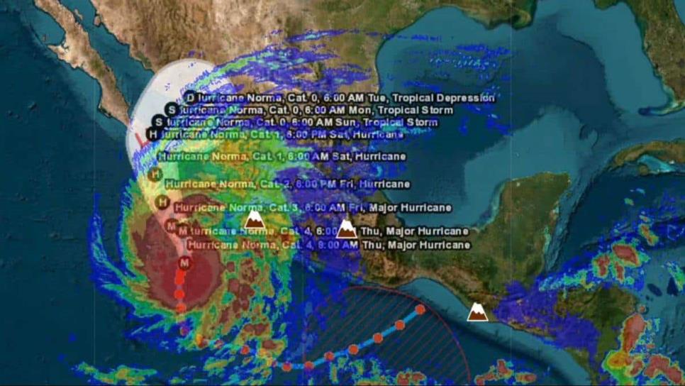 «Norma» impactará en Culiacán, Sinaloa, este domingo