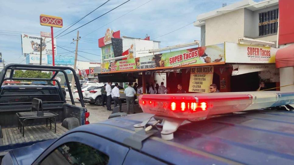 Asesinan a balazos a dueño de una taquería en Culiacán