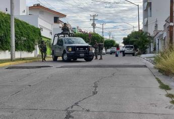 Marinos y soldados aseguran inmueble en un residencial de Culiacán