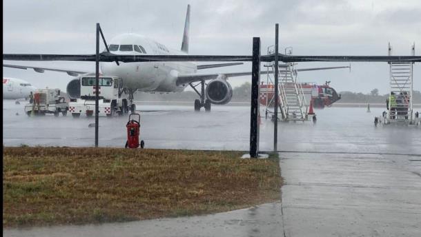 ¡Atención! El Aeropuerto de Culiacán está cerrado por lluvias intensas de «Norma»
