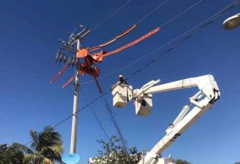 El 20% del municipio de Ahome se encuentra sin luz 