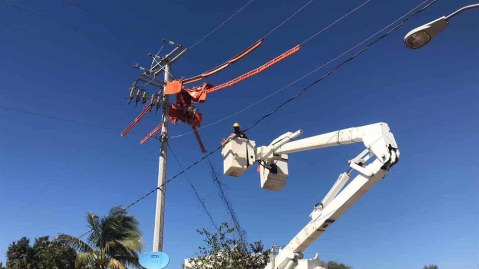 El 20% del municipio de Ahome se encuentra sin luz 