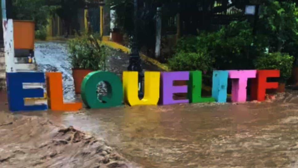 Vecinos de El Quelite terminan bajo el agua tras lluvias provocadas por «Norma»