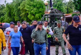Comunidades rurales de Mazatlán se ven afectadas por efectos de «Norma»; alcalde realiza recorridos
