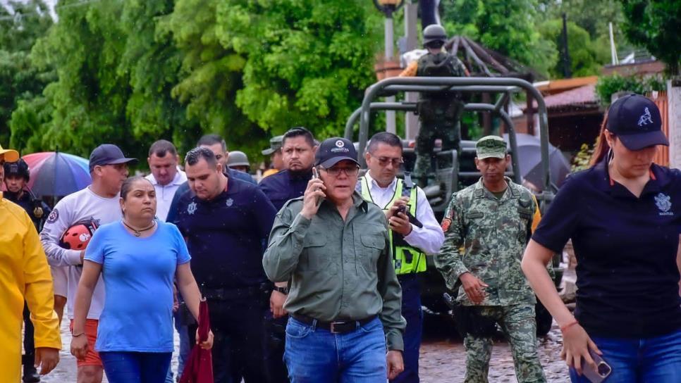 Comunidades rurales de Mazatlán se ven afectadas por efectos de «Norma»; alcalde realiza recorridos