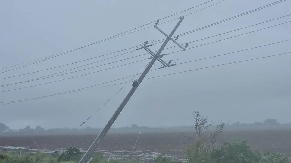 Las autoridades ya se encuentran reparando los postes afectados. FOTO: Luz Noticias