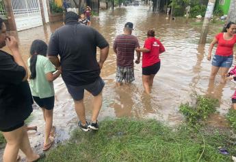 Inundaciones en La Palma, Navolato, deja a 60 personas en albergues, tras paso de Norma