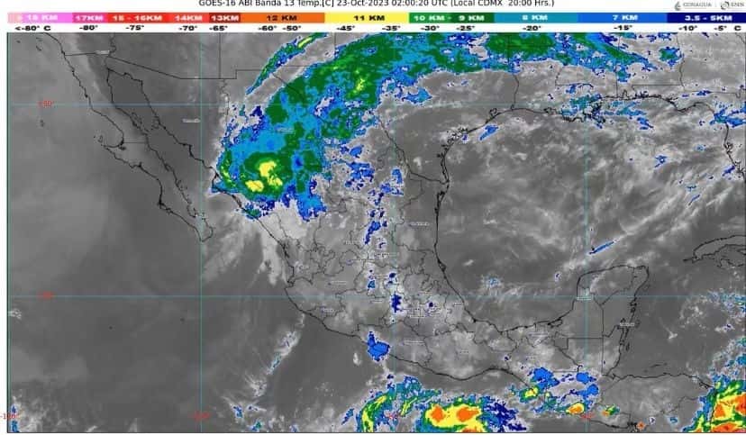 La Depresión Tropical ha causado muchas lluvias en todo el estado. FOTO: SMN
