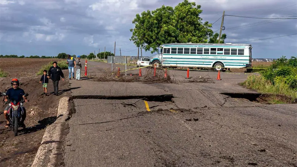 11 carreteras sufrieron las consecuencias de «Norma». FOTO: Cortesía
