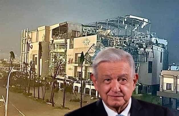 AMLO se traslada a Acapulco, para supervisar daños por azote del huracán Otis