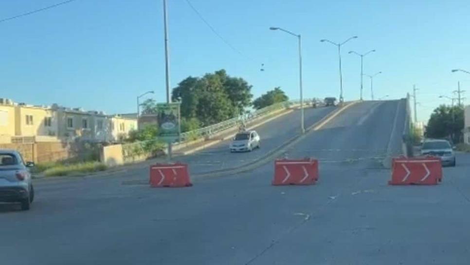 Cierran el carril al sur de la avenida Cristóbal Colón en Mazatlán